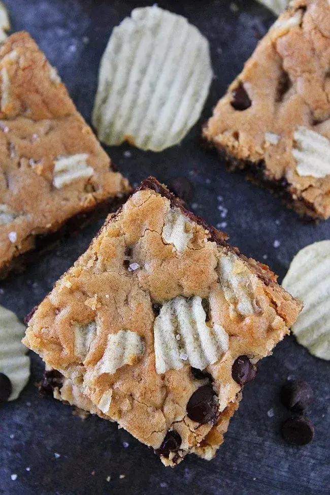 Potato Chip Chocolate Chip Blondies